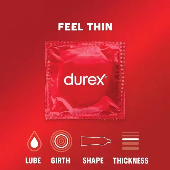 Durex - kondomer - ekstra tynde for ægte følelse - 2x12 stk