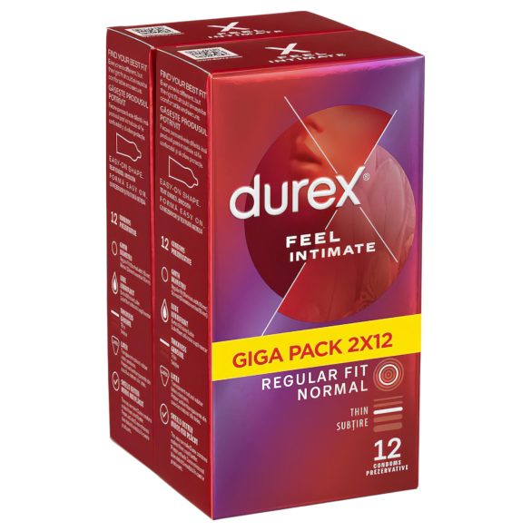 Durex Feel Intimate - Tynde kondomer pakke (2x12 stk)
