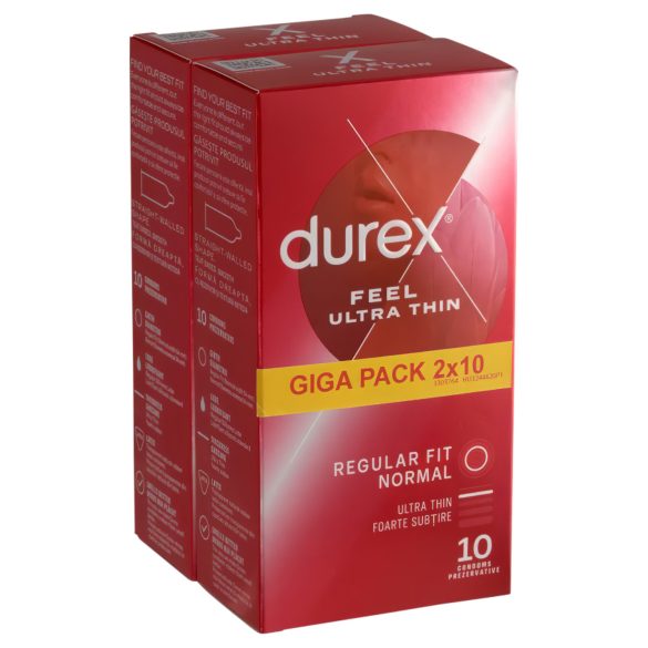 Durex - kondomer - ekstra tynde og realistiske - 2x10 stk