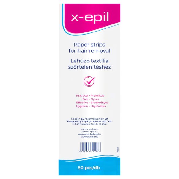 X-Epil - tekstilstrips til voksning (50 stk)