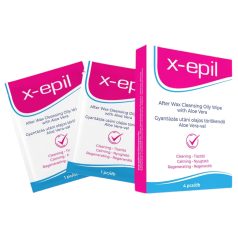 X-Epil - After wax olie servietter - Aloe Vera - 4 stk