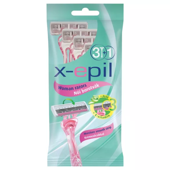 X-Epil - engangskvinderazor - 3 blade - 4 stk