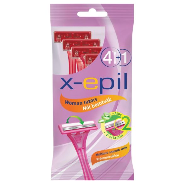 X-Epil - engangsbarberblade til kvinder med 2 blade (5 stk)