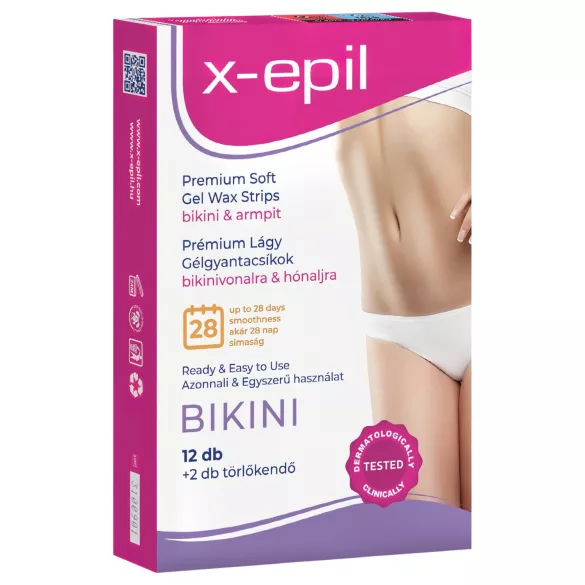 X-Epil - voksstrips til bikini og armhule - 12 stk