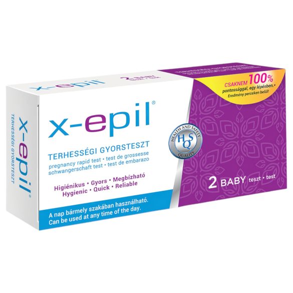 X-Epil - graviditetstest - hurtig test - 2 stk