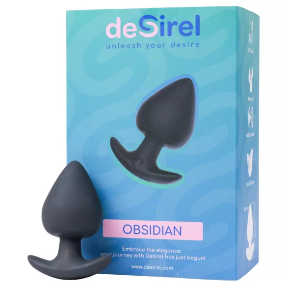 Desirel Obsidian - anal vibrator - app-styret - sort