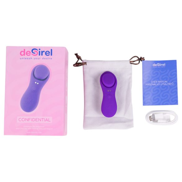 Desirel Confidential - trussevibrator med app - lilla