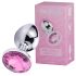 Desirel Pink Jewel S - anal plug (sølv-pink)