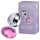 Desirel Pink Juvel L - anal plug (sølv-lyserød)