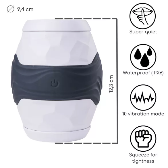 Desirel Grip Master - masturbator med stramning - grå