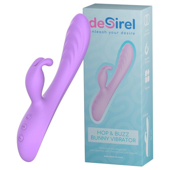 Desirel Hop & Buzz Bunny - kaninvibrator med klitorisarm (lilla)