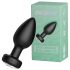 Desirel Easy Obsidian - genopladelig, trådløs anal vibrator (sort)