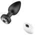 Desirel Easy Obsidian - genopladelig, trådløs anal vibrator (sort)