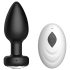 Desirel Easy Obsidian - genopladelig, trådløs anal vibrator (sort)