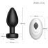 Desirel Easy Obsidian - genopladelig, trådløs anal vibrator (sort)