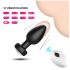 Desirel Easy Obsidian - genopladelig, trådløs anal vibrator (sort)