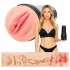 Desirel True Touch - realistisk vagina vibrator - natur sort