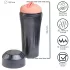 Desirel True Touch - realistisk vagina vibrator - natur sort