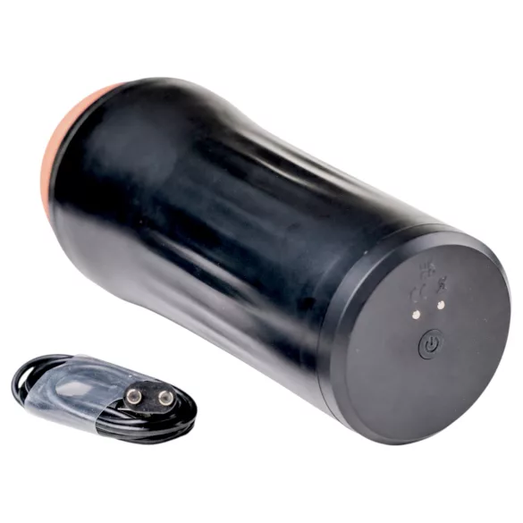 Desirel True Touch - realistisk vagina vibrator - natur sort