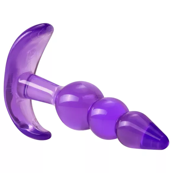 Desirel - analplug med kugler - silikone - lilla