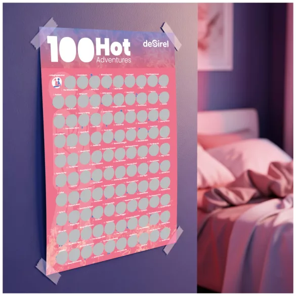 Desirel - erotisk skrabeposter spil - 100 sexstillinger