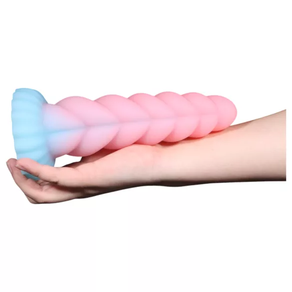 OgazR - dildo med lys - unikorn design - 22cm regnbue