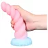 OgazR - dildo med lys - unikorn design - 22cm regnbue