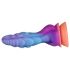 Glødende Dragedildo - 22 cm (Lilla/Rosa)