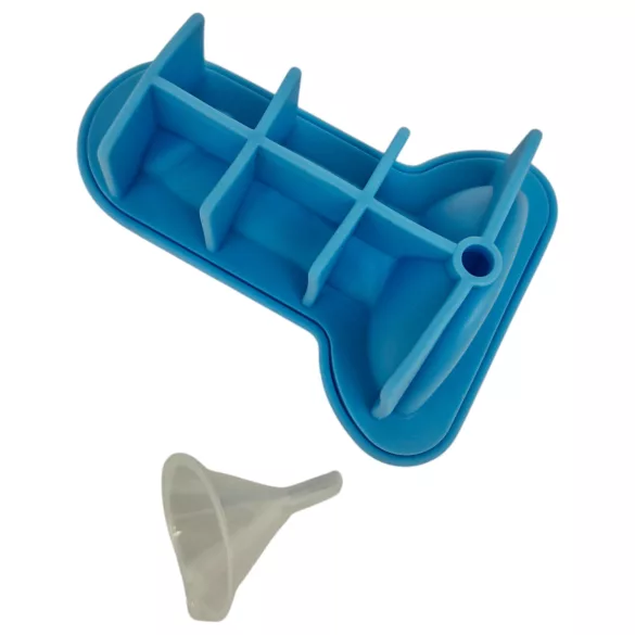 Dildo isterningebakke - silikone - blå