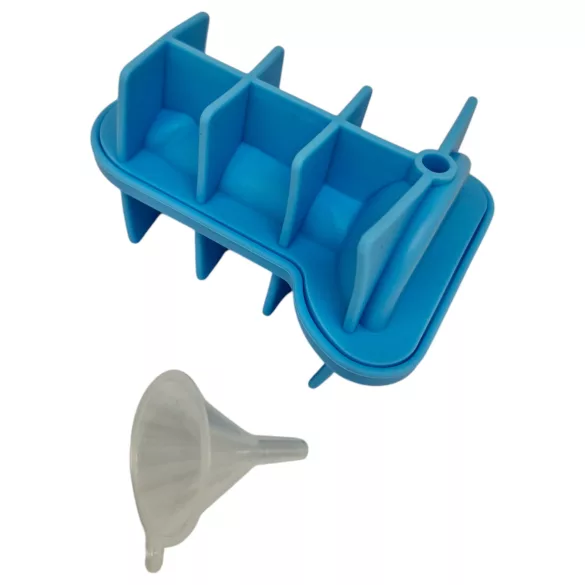 Dildo isterningebakke - silikone - blå