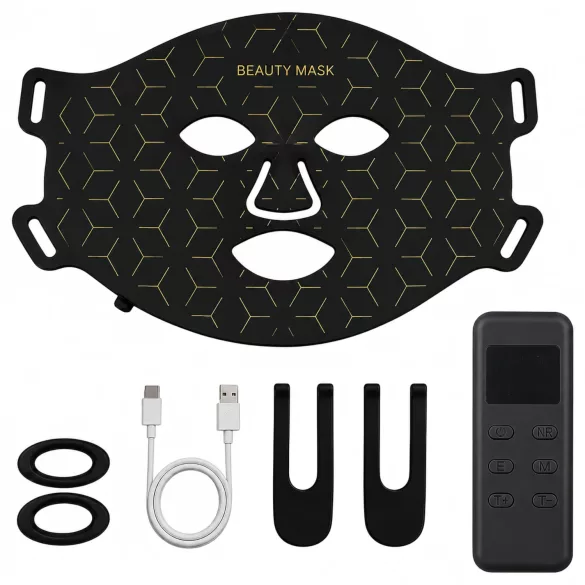 Foton hudforyngende LED-ansigtsmaske (4 lysterapi-tilstande)