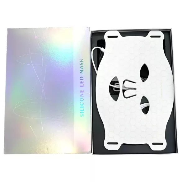 Foton hudforyngende LED-ansigtsmaske (4 lysterapi-tilstande)