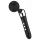 Buet vibrator - genopladelig massager - sort