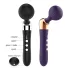 Buet vibrator - genopladelig massager - sort