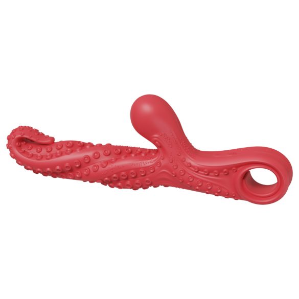 Monster Fuck - klitorisarm vibrator med blækspruttearme - rød