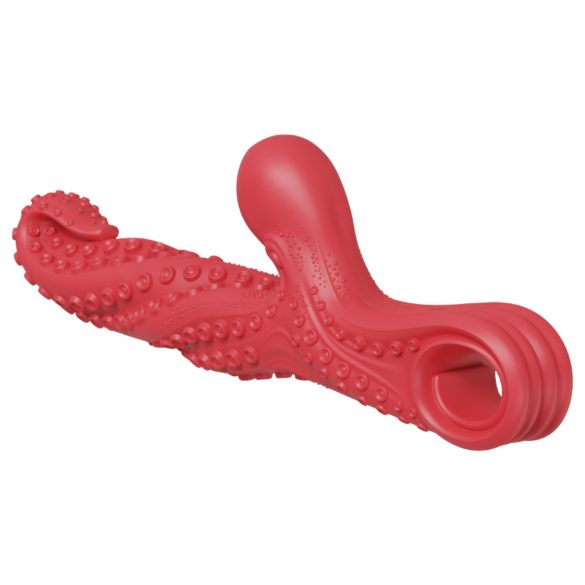 Monster Fuck - klitorisarm vibrator med blækspruttearme - rød