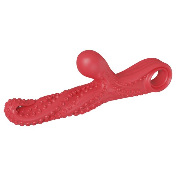 Monster Fuck - klitorisarm vibrator med blækspruttearme - rød