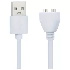 Pleasure Charge Wilson - magnetisk USB-opladerkabel (hvid)