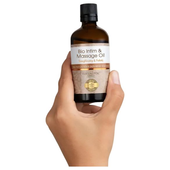 Kokosolie - Økologisk Intim & Massageolie - Nellike-Kanel (80ml)