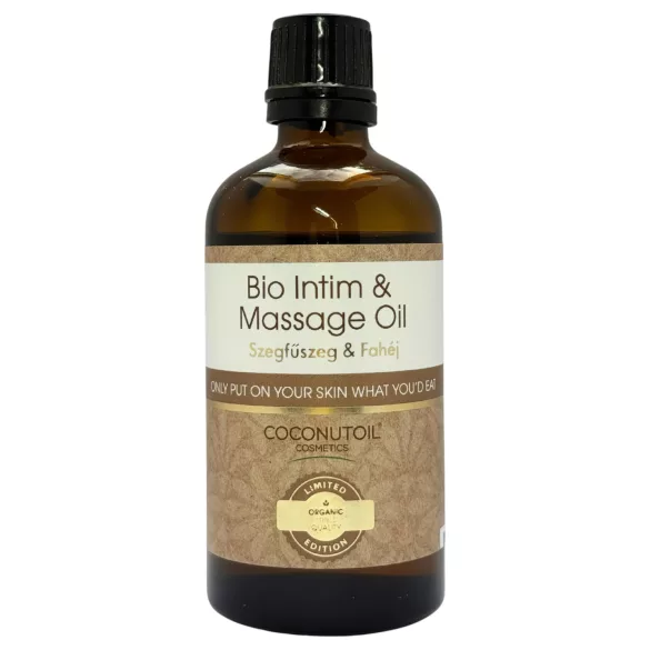 Coconutoil - Økologisk glide- og massageolie - nellike kanel - 80ml
