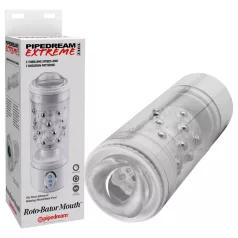 PDX Roto-Bator - blowjob masturbator med vibration - hvid