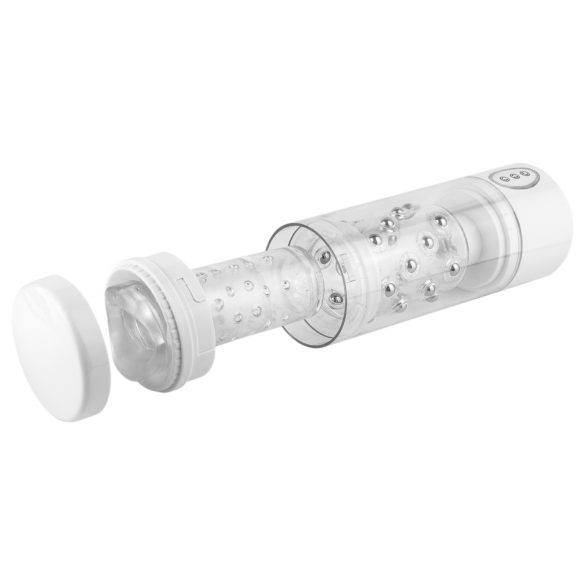 PDX Roto-Bator - blowjob masturbator med vibration - hvid