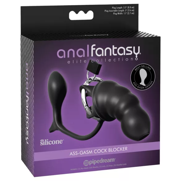 Pipedream Anal Fantasy Elite - anal plug og peniskur (sort)