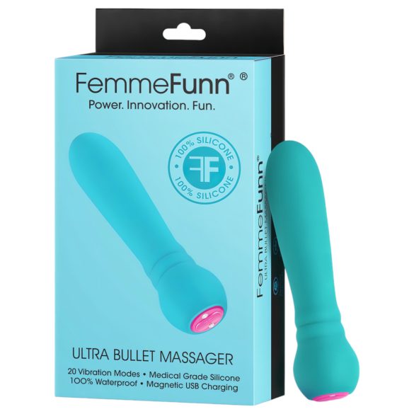FemmeFunn - bullet vibrator - kraftig vibration - turkis