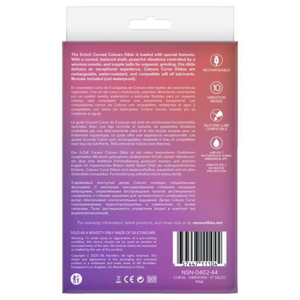 NS Novelties - 2-i-1 klitoris- og G-punkt vibrator (pink)