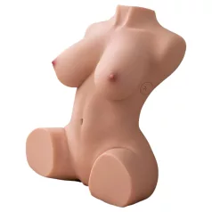 XISE Dania - masturbatortorso med stød funktion - natur