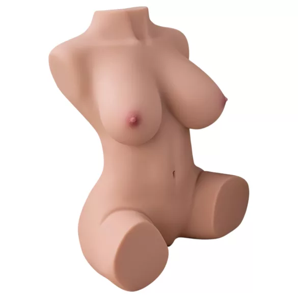 XISE Dania - masturbatortorso med stød funktion - natur