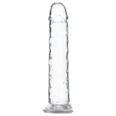 Addiction Crystal - dildo med sugekop - gennemsigtig - 18 cm