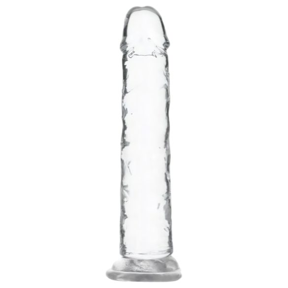 Addiction Crystal - dildo med sugekop - gennemsigtig - 18 cm