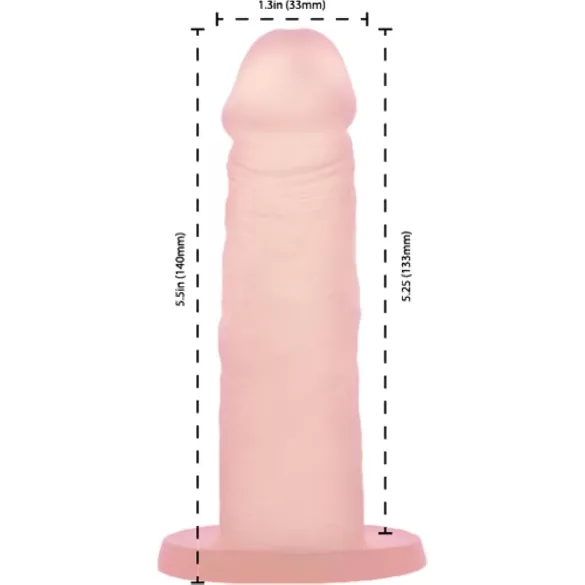 Addiction Cocktails - dildo med sugekop (fersken)